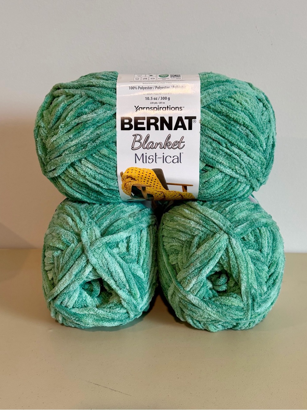 Bernat Blanket Mist-ical Yarn in Spearmint